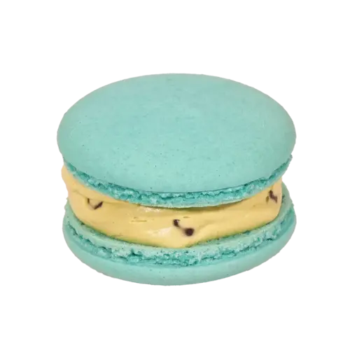 Matcha Choco Chip Macaron